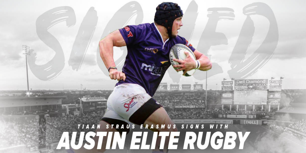 Young South African Hooker, Tiaan Struass Erasmus signs with Austin Elite Rugby