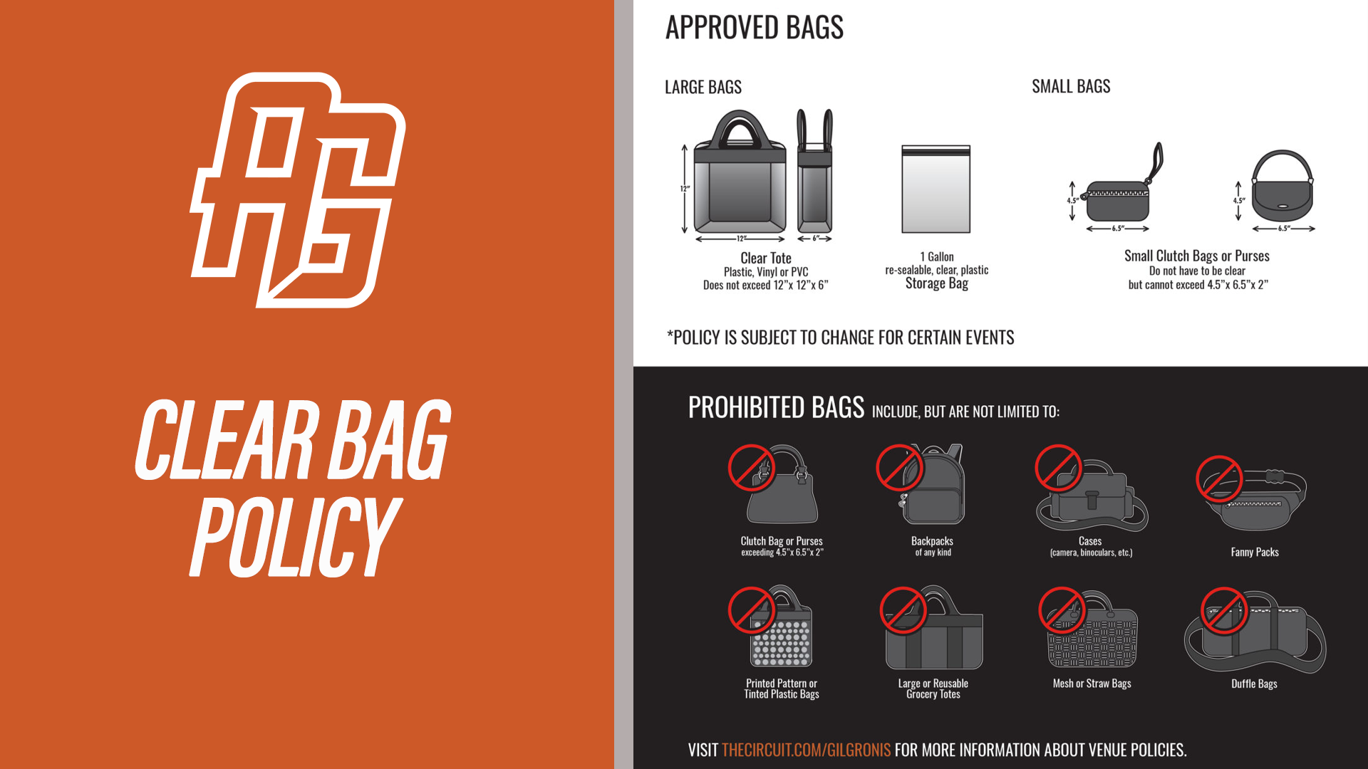 Neyland Stadium Bag Policy –